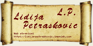 Lidija Petrašković vizit kartica